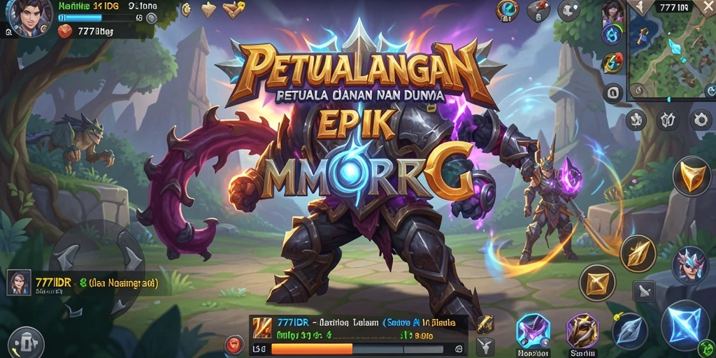 Tampilan gameplay seru dalam dunia petualangan MMORPG.