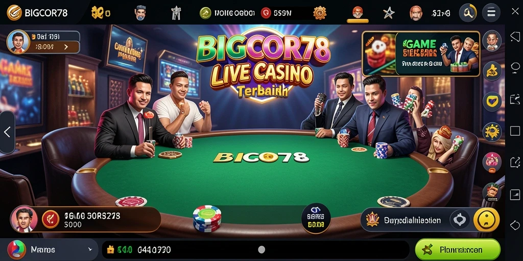 Tampilan gameplay Live Casino yang mendebarkan dan interaktif.