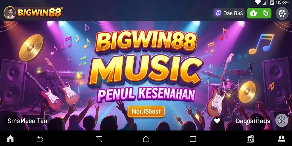 Tampilan gameplay BIGWIN88 dengan musik yang menghibur.