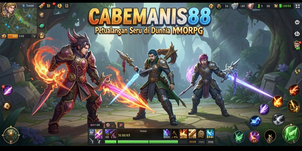 Screenshot menampilkan gameplay seru di dunia fantasi CABEMANIS88.