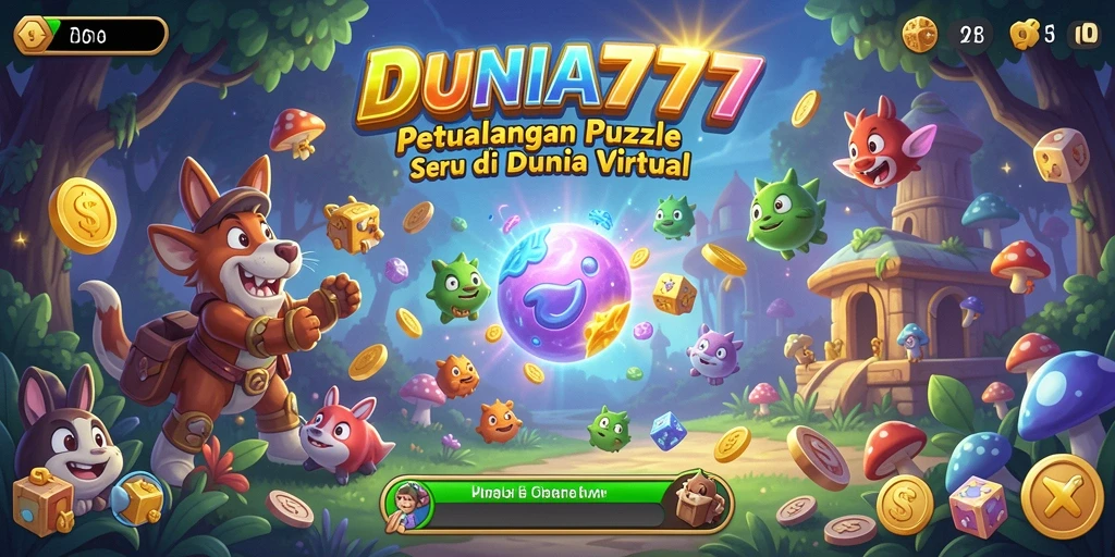 Tampilan gameplay menantang di DUNIA777 dengan berbagai level puzzle.