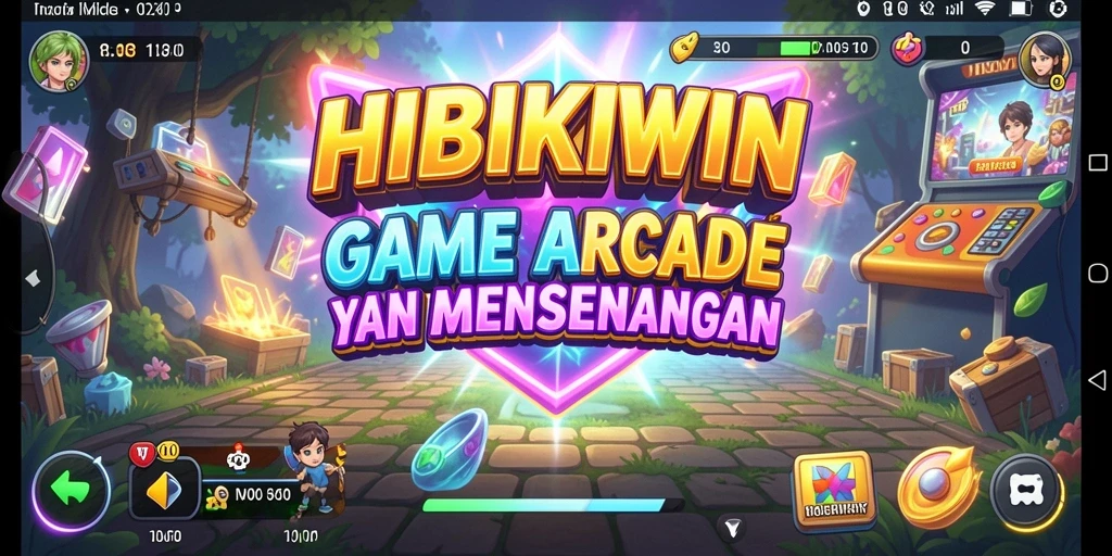 Tampilan seru dari gameplay HIBIKIWIN yang menantang.