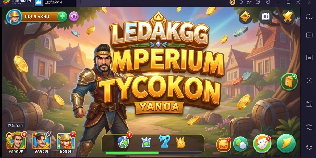 Tampilan gameplay menarik di <strong>LEDAKGG</strong> yang menunjukkan dunia Tycoon yang dinamis.