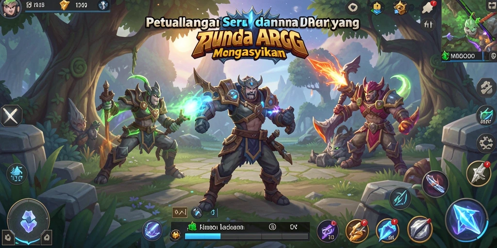 Screenshot MBOOM menampilkan aksi pertarungan ARPG yang mendebarkan.