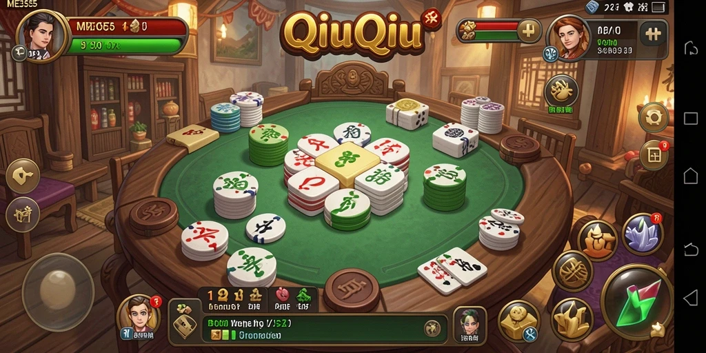Tampilan menarik dari gameplay QiuQiu di ME355.