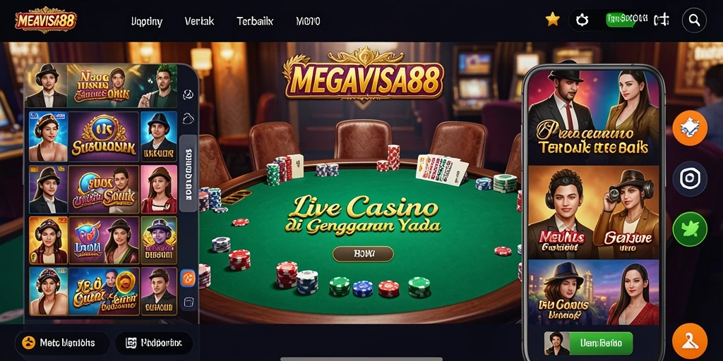 Gameplay Live Casino MEGAVISA88 yang menarik dengan dealer profesional.
