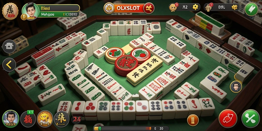 Tampilan menakjubkan dari gameplay Mahjong di OLXSLOT.