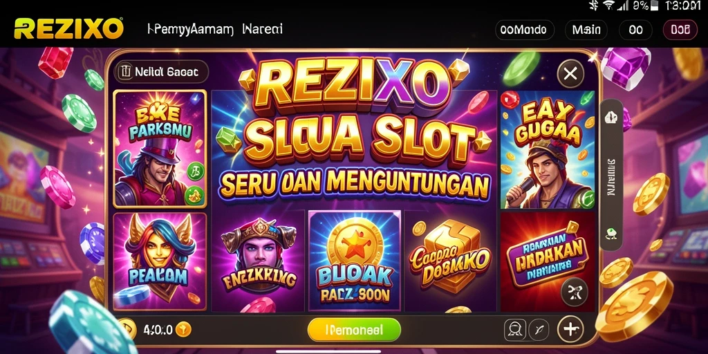 Tampilan gameplay menakjubkan dari permainan Slot REZIXO.