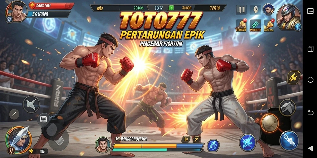 Screenshot gameplay <strong>TOTO777</strong> yang menampilkan aksi pertarungan yang seru.