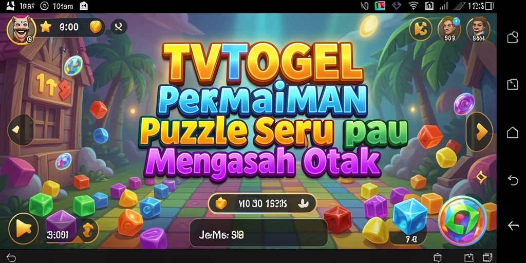 Tampilan gameplay puzzle yang seru di TVTOGEL.